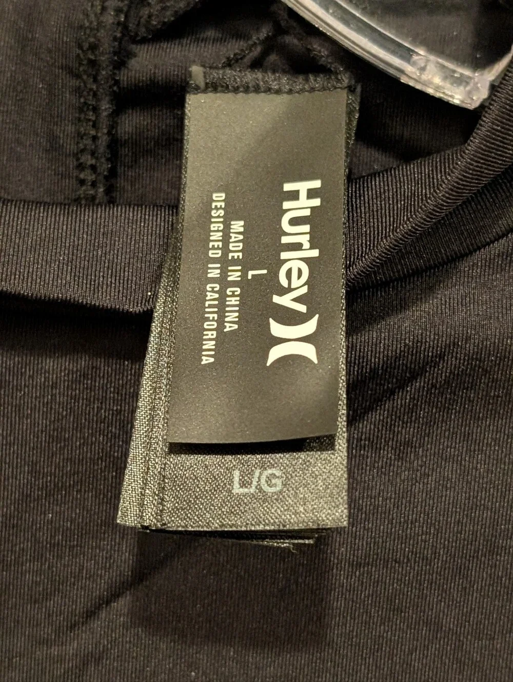 Hurley Black Long-Sleeve One-Piece Solid Mock Neck Surf Suit Swimsuit